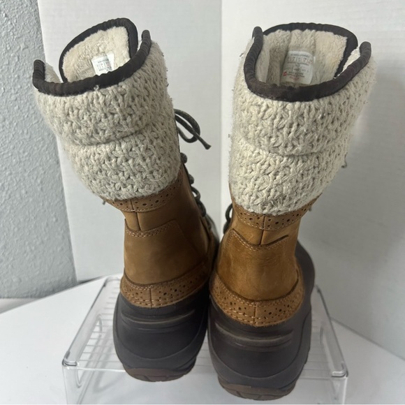 The North Face Women’s Suede Leather Duck Rain Boots Faux Fur Lined 8M - Picture 7 of 10